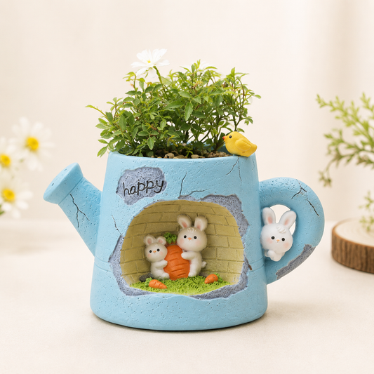 Blue Bunny Planter